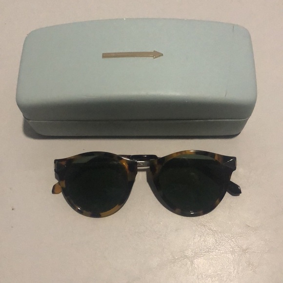 Karen Walker Helter Skelter Tort Sunglasses with Case - Picture 5 of 9